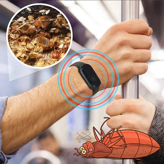 Mosquito Repellent Unisex Wearable Wristband Physical & Ultrasonic Non-Chemical For Home Outdoor Mosquito Repellent Watch New