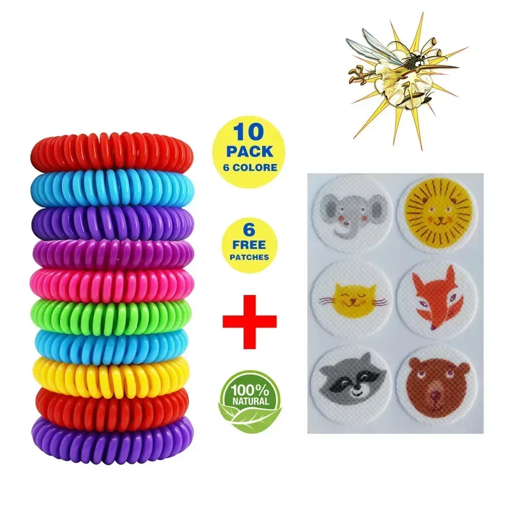 DEET-Free Mosquito Repellent Bracelets β Waterproof Protection for Kids & Adults
