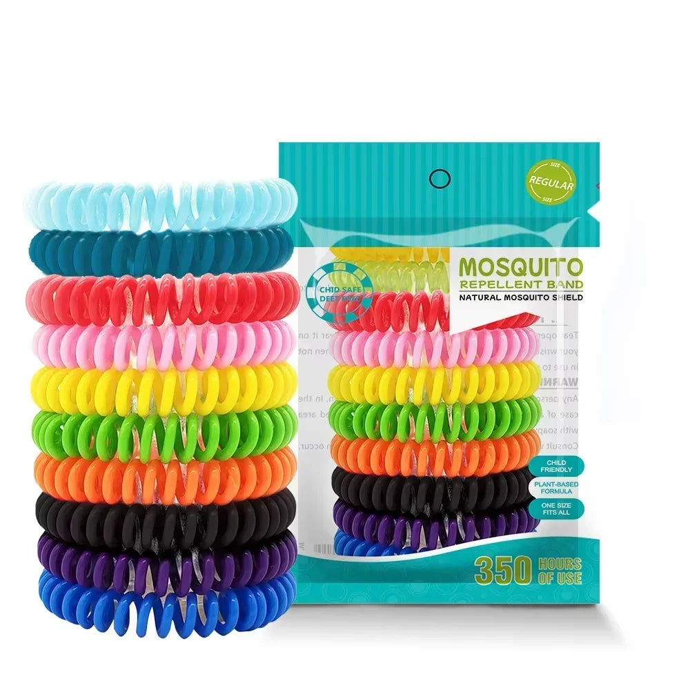 DEET-Free Mosquito Repellent Bracelets – Waterproof Protection for Kids & Adults