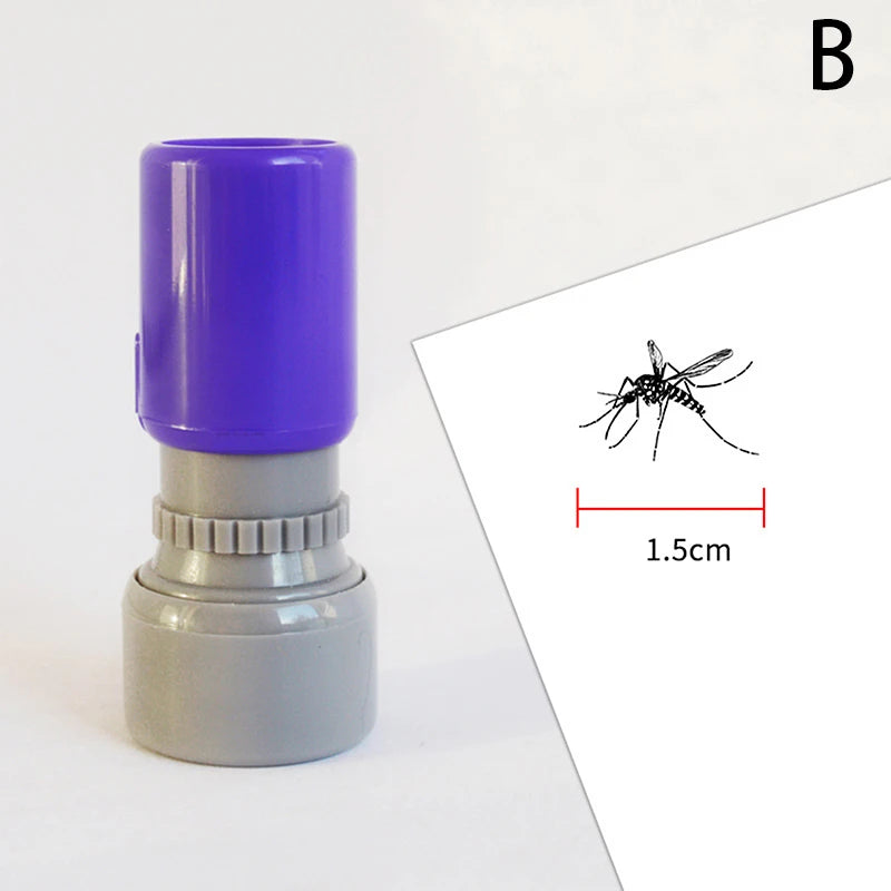 Mosquito Assorted Stamps For Kids Self-ink Stamps Mosquito Stamps Seal Scrapbooking DIY Painting Pranks Toys Gift