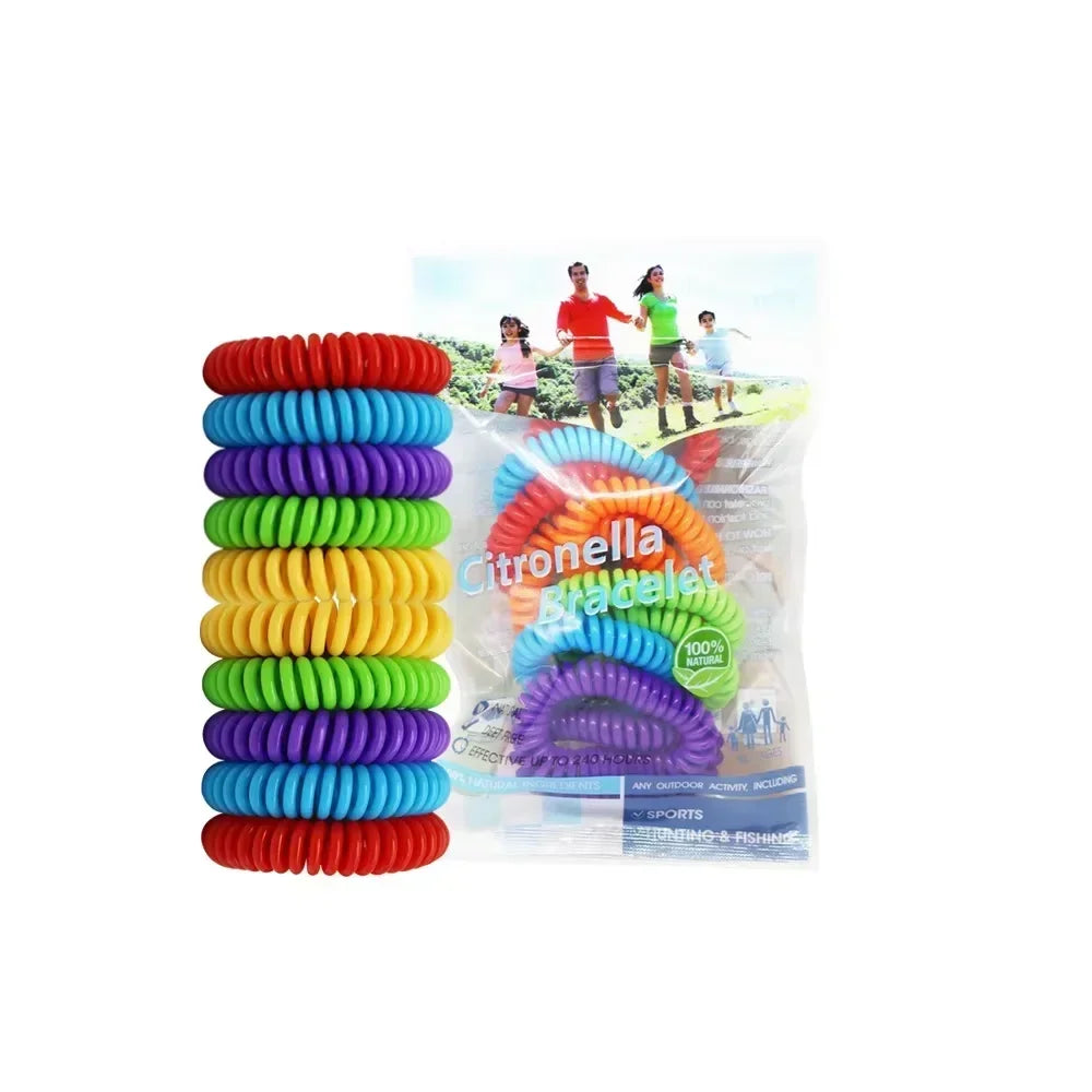 DEET-Free Mosquito Repellent Bracelets – Waterproof Protection for Kids & Adults