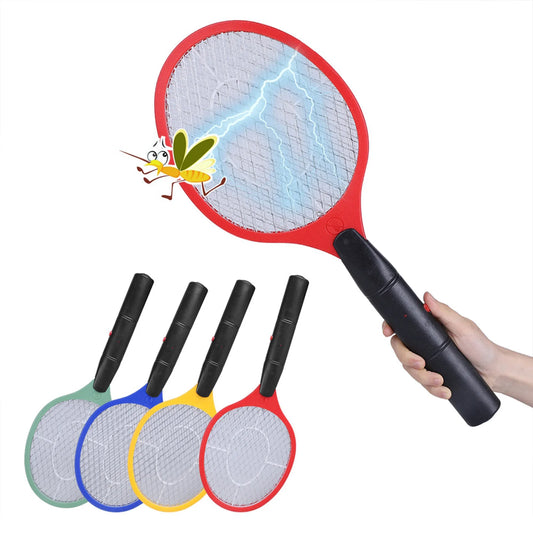 Cordless Electric Mosquito Swatter Battery Powered Portable Bug Fly Insect Killer Racket Home Indoor Outdoor Pest Control Tool