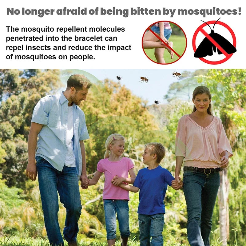 Mosquito Repellent Unisex Wearable Wristband Physical & Ultrasonic Non-Chemical For Home Outdoor Mosquito Repellent Watch New