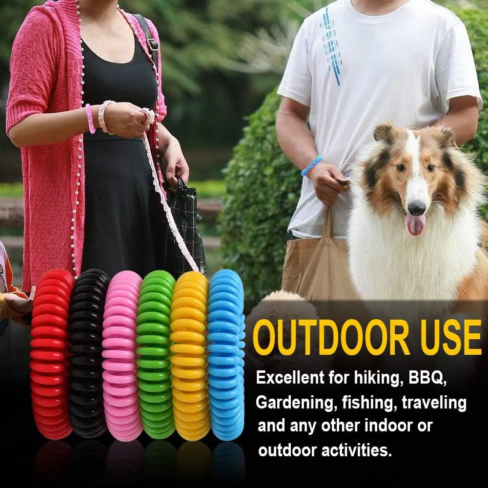 DEET-Free Mosquito Repellent Bracelets – Waterproof Protection for Kids & Adults