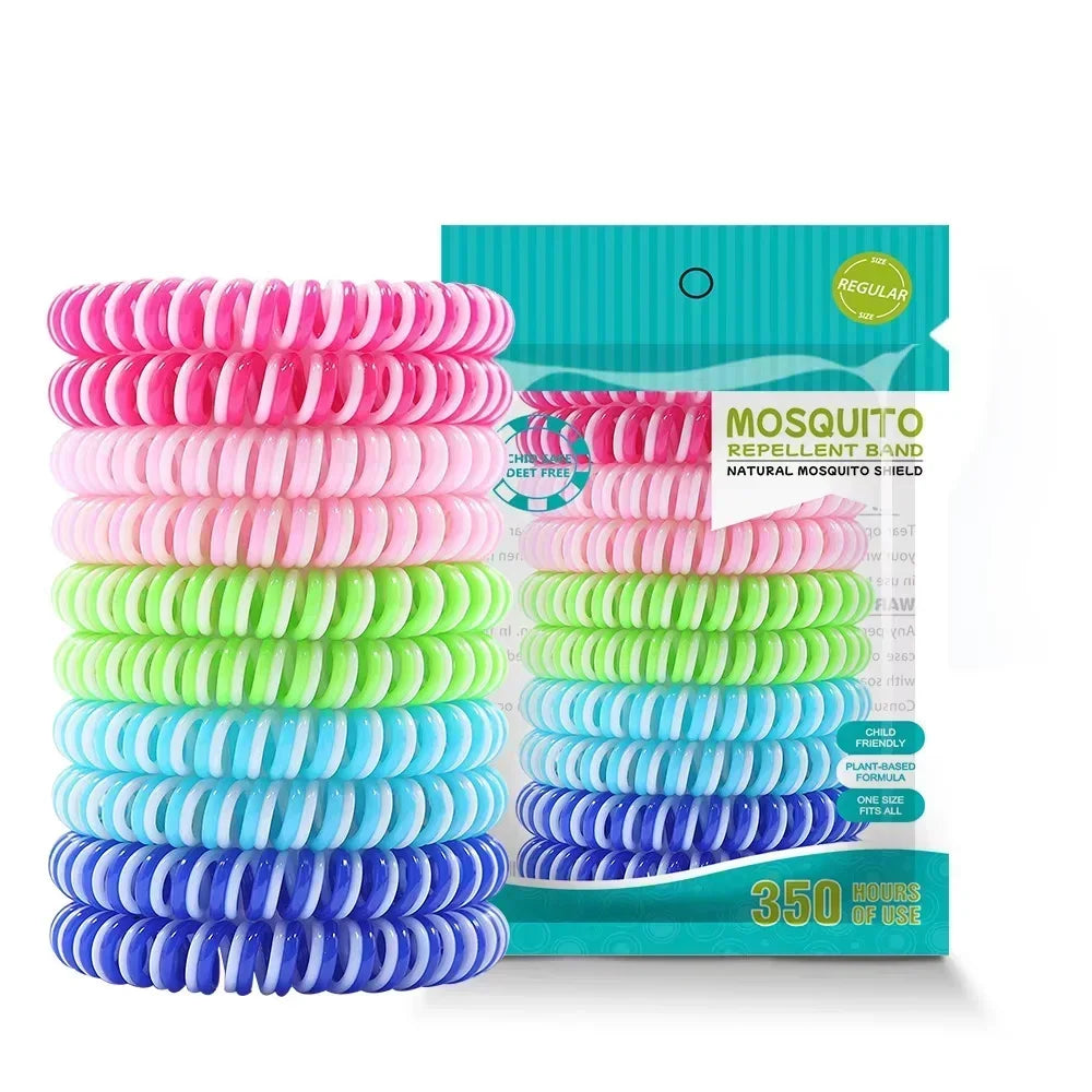 DEET-Free Mosquito Repellent Bracelets – Waterproof Protection for Kids & Adults